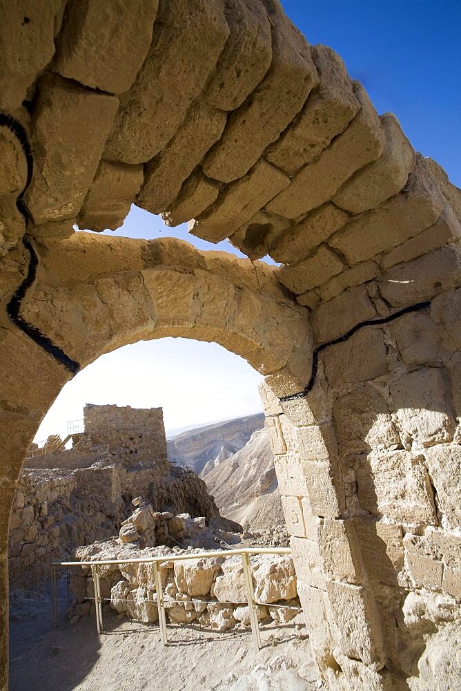 western palace of the archeologic site of Masada, Israel