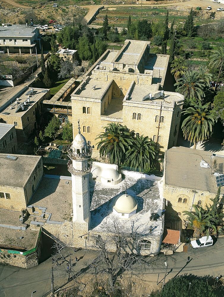 Aerial mosque at the village of Abu Gosh, Israel