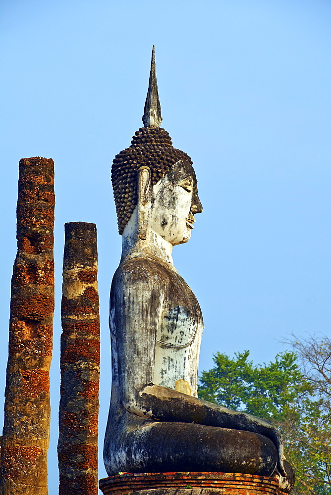 Wat Mahatat, Sukhothai Historical Park, UNESCO World Heritage Site, Sukhothai, Thailand, Southeast Asia, Asia