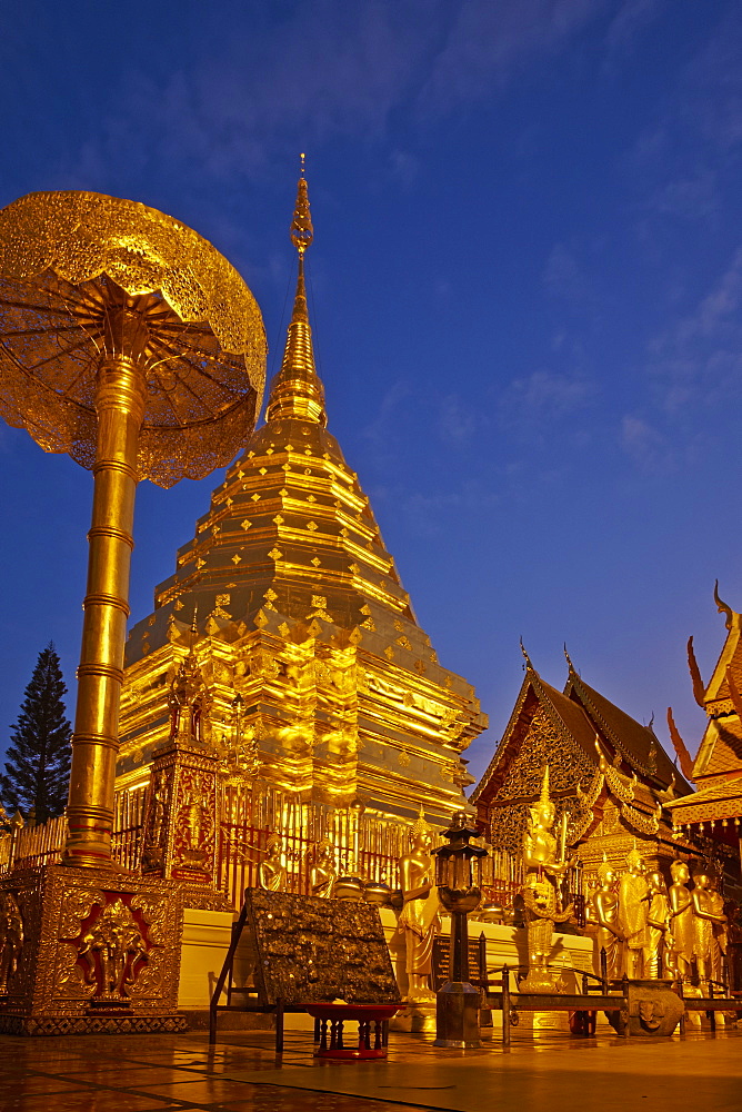 Wat Phra That Doi Suthep, Chiang Mai, Thailand, Southeast Asia, Asia