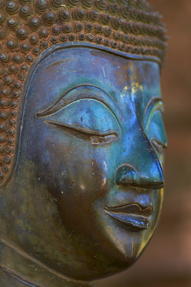 Statue of Buddha, Haw Pha Kaeo, Vientiane, Laos, Indochina, Southeast Asia, Asia