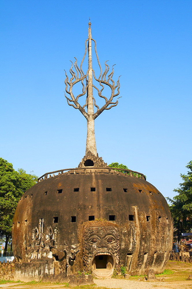 Monument in Xieng Khuan Buddha Park, Vientiane Province, Laos, Indochina, Southeast Asia, Asia