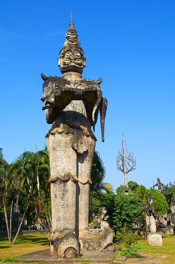 Statues in Xieng Khuan Buddha Park, Vientiane Province, Laos, Indochina, Southeast Asia, Asia