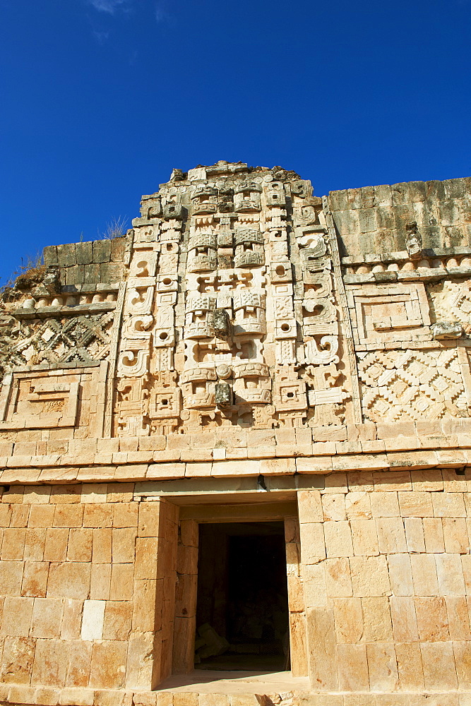 Cuadrangulo de las Monjas (Nuns' Quadrangle) at Mayan archaeological site, Uxmal, UNESCO World Heritage Site, Yucatan State, Mexico, North America