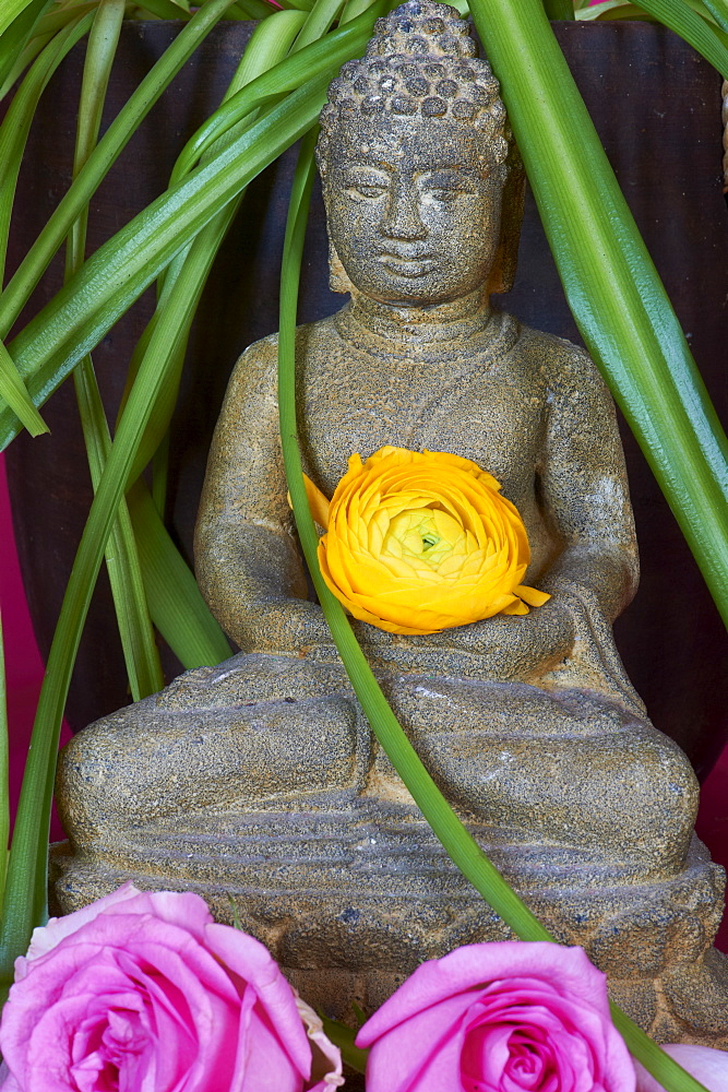 Head of Buddha statue, Bangkok, Thailand, Southeast Asia, Asia