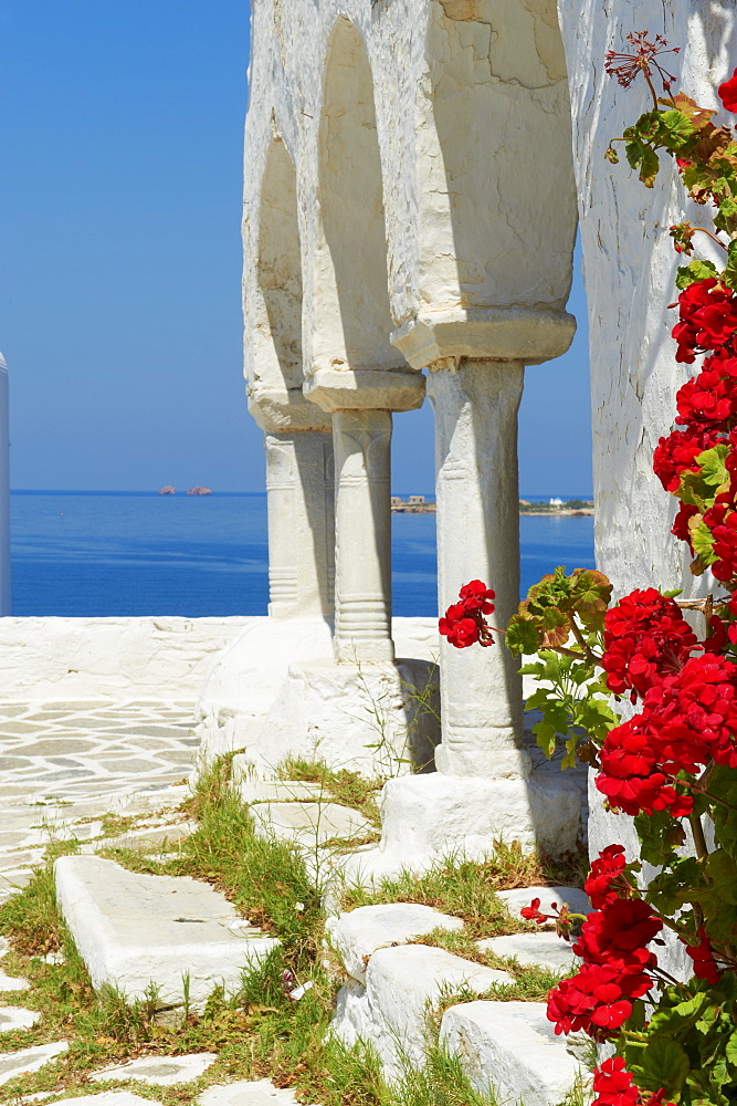 Old church dating from the 13 th century, Parikia (Hora), Paros Island, Cyclades, Greek Islands, Greece, Europe