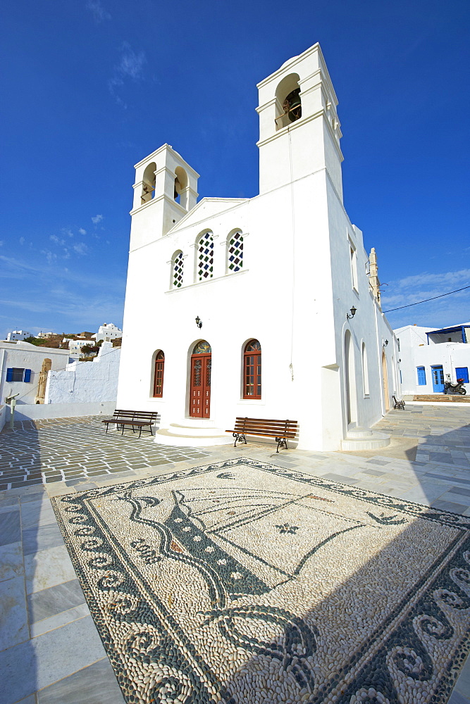 Korfiatissa church, Plaka, old village, Milos, Cyclades Islands, Greek Islands, Greece, Europe