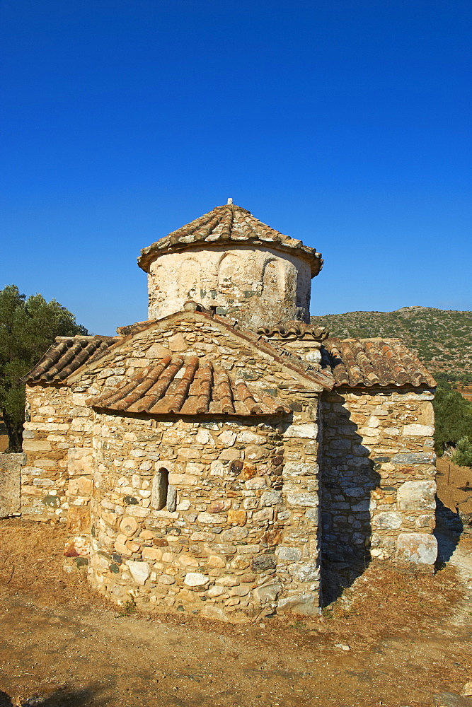 Agio Apostoli, Byzantine church, Naxos, Cyclades Islands, Greek Islands, Greece, Europe