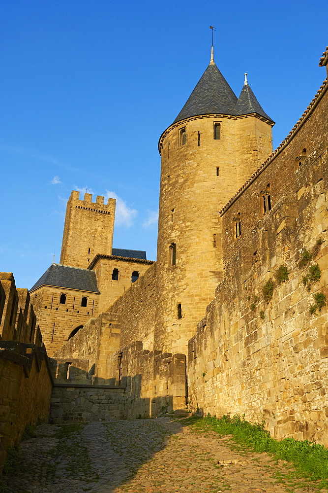 Medieval city of Carcassonne, UNESCO World Heritage Site, Aude, Languedoc-Roussillon, France, Europe