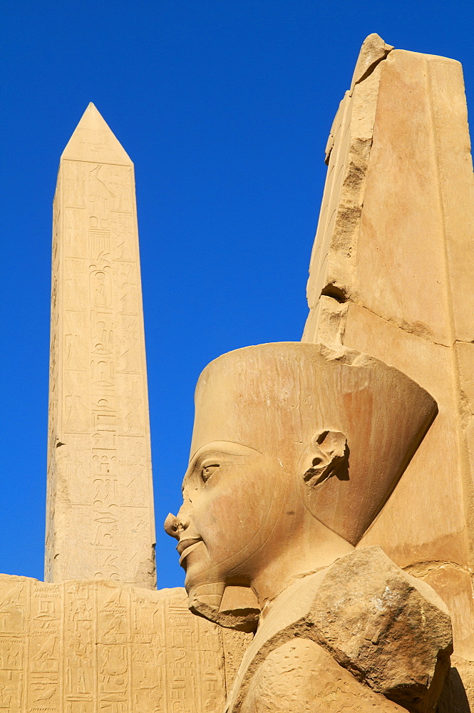 Obelisk of Hatshepsut, Temple of Amun, Karnak, Thebes, UNESCO World Heritage Site, Egypt, North Africa, Africa