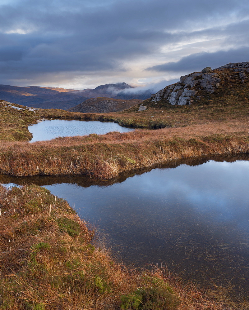 Highland scenery near Inchnadamph, Sutherland, Scotland, United Kingdom, Europe