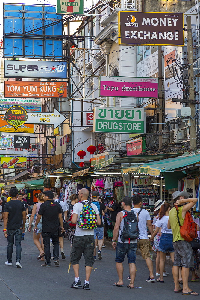 Khao San Road, Bangkok, Thailand, Southeast Asia, Asia