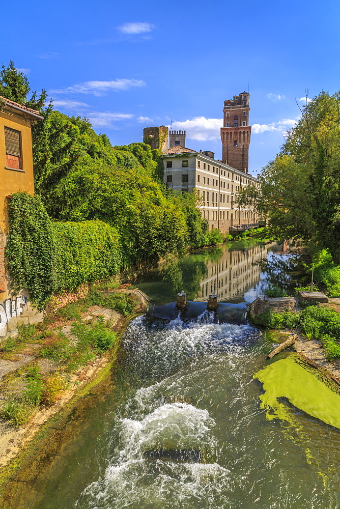 View of The Astronomical Observatory of Padua from Ponte San Giovanni delle Navi, Padua, Veneto, Italy, Europe