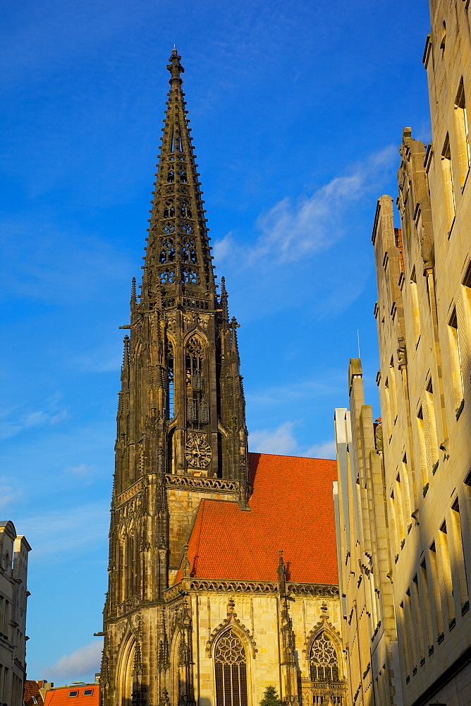 St. Lambert's Church on Prinzipalmarkt, Munster, North Rhine-Westphalia, Germany, Europe