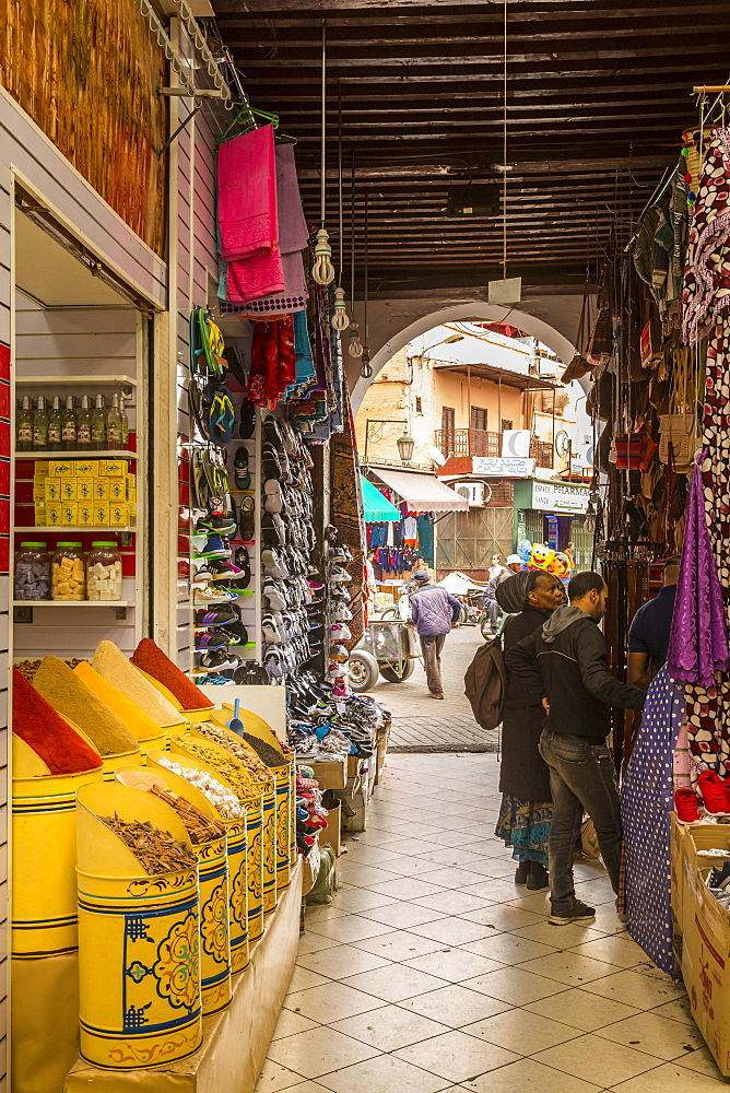 Spice Market, Souk, Mellah (Old Jewish Quarter), Marrakesh (Marrakech), Morocco, North Africa, Africa