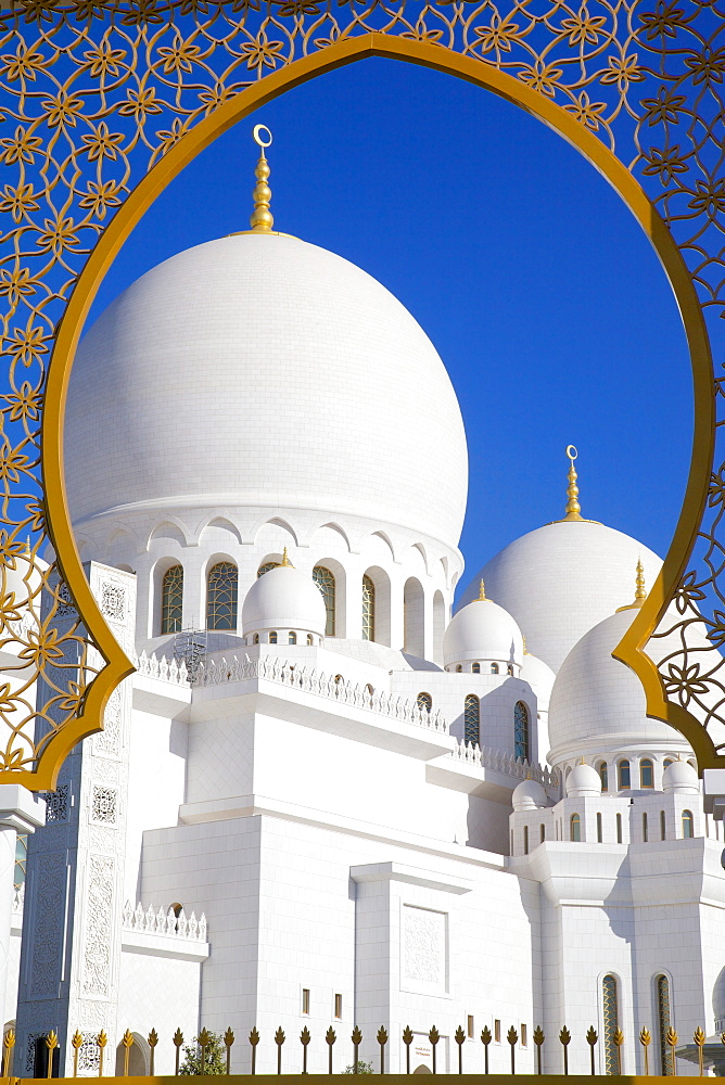 Sheikh Zayed Bin Sultan Al Nahyan Mosque, Abu Dhabi, United Arab Emirates, Middle East 