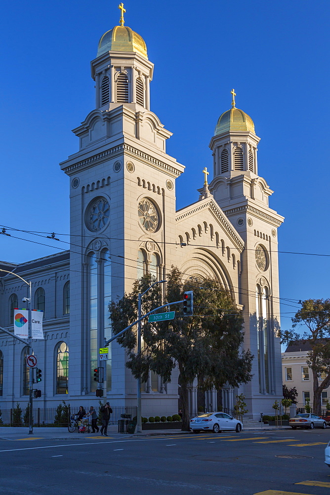 View of St. Joseph's Church, South of Market, San Francisco, California, United States of America, North America