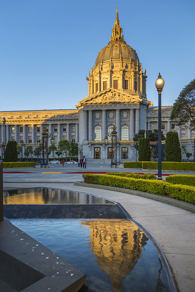 View of San Francisco City Hall, San Francisco, California, United States of America, North America