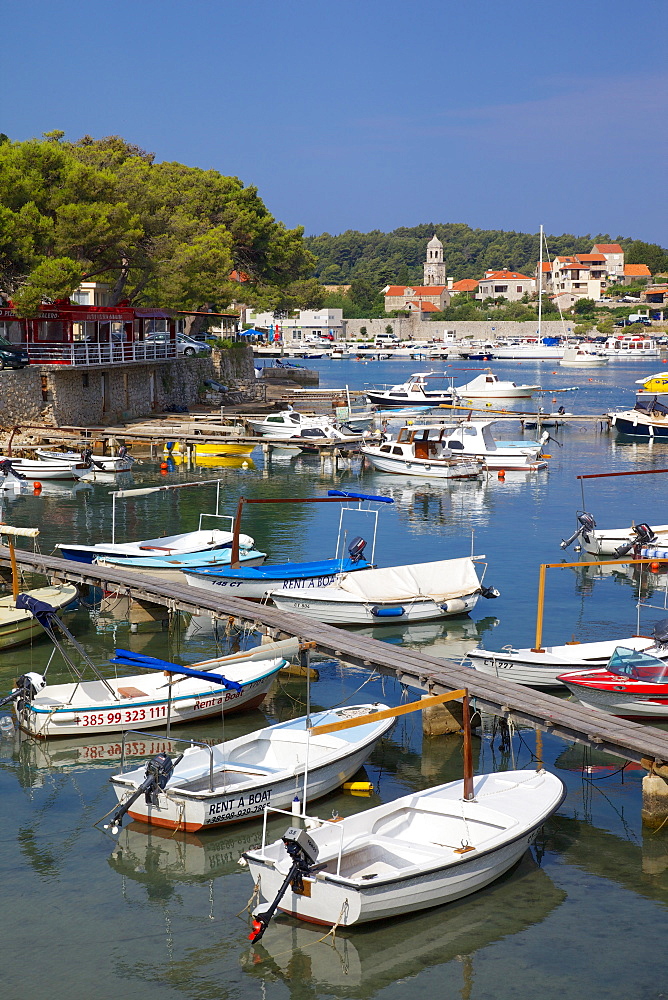 View towards Cavtat Old Town, Cavtat, Dubrovnik Riviera, Dalmatian Coast, Dalmatia, Croatia, Europe