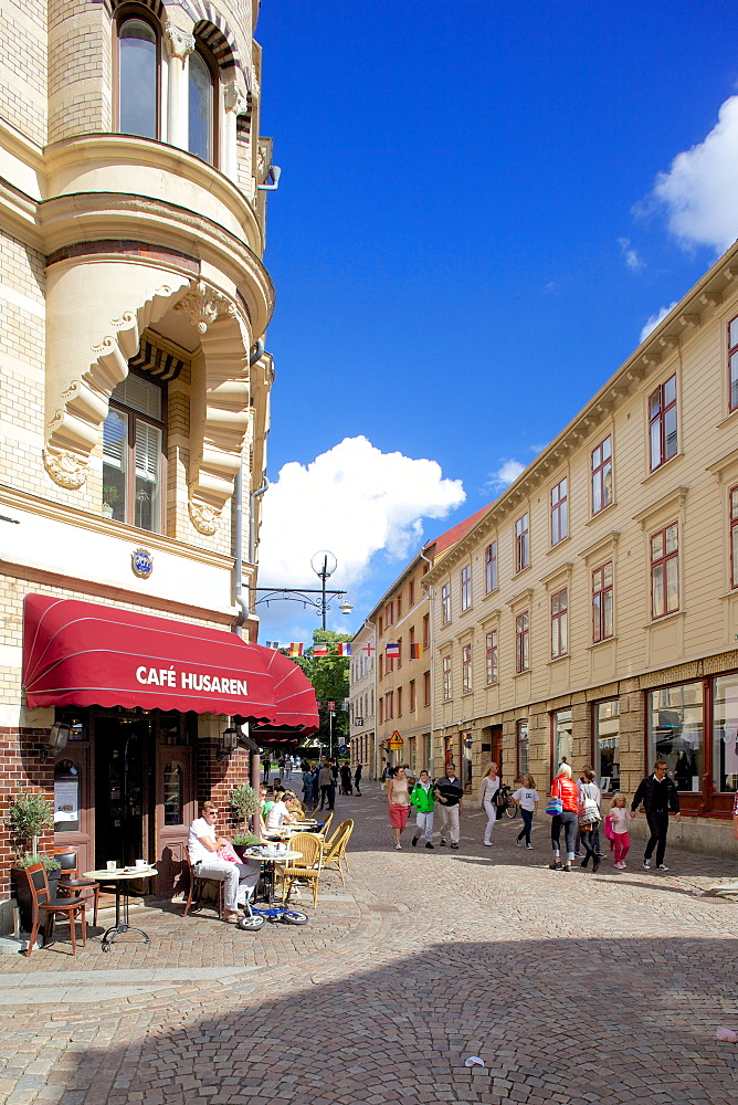 Street scene, Haga, Gothenburg, Sweden, Scandinavia, Europe