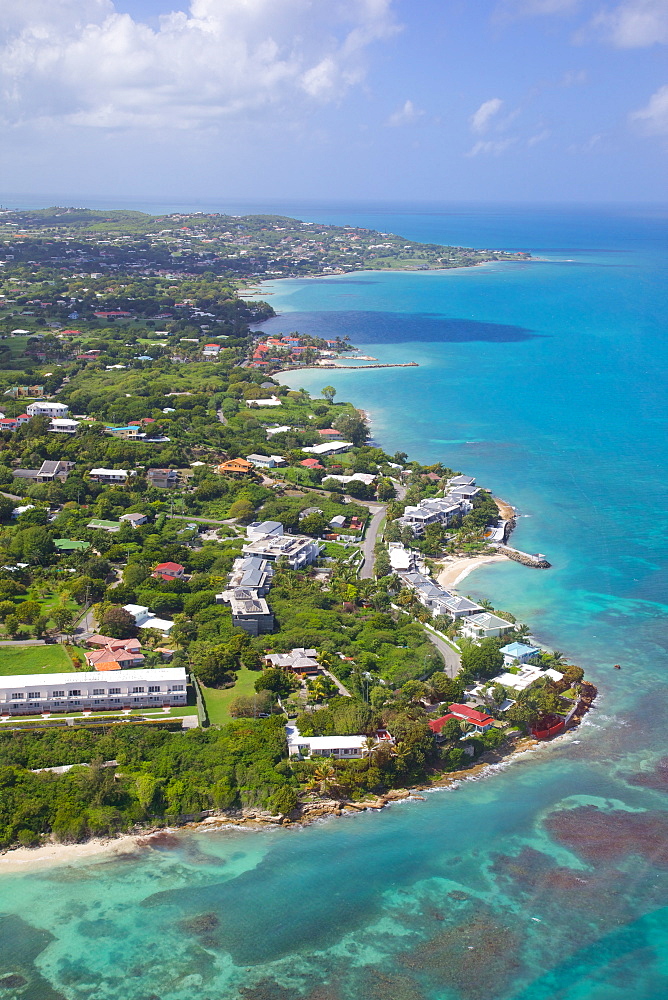 View of Ely's Bay, Hodges Bay and Boons Bay, Antigua, Leeward Islands, West Indies, Caribbean, Central America