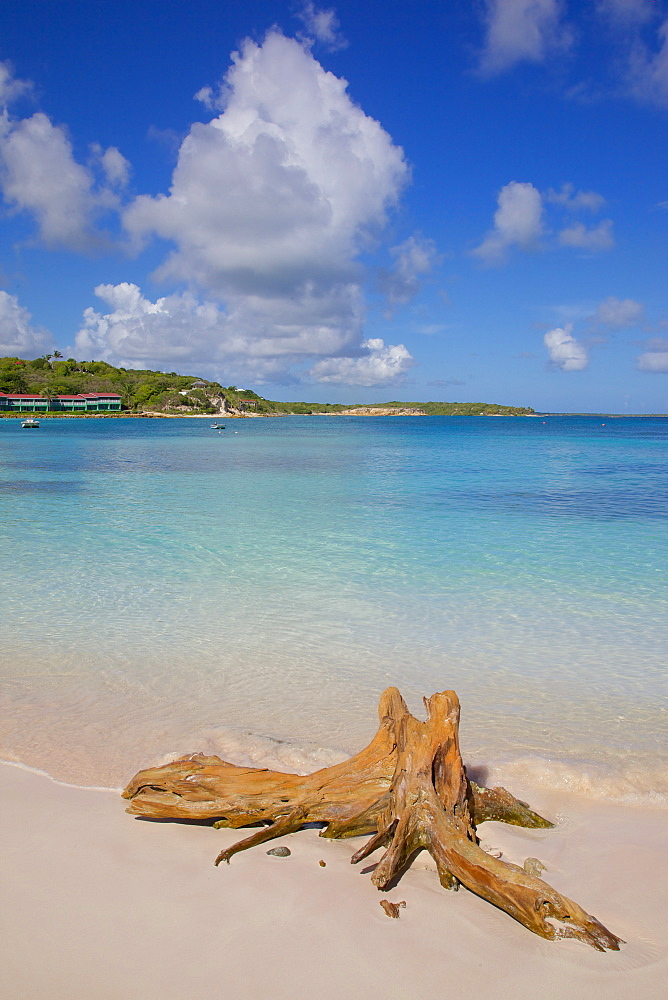 View of Long Bay and beach, Long Bay, Antigua, Leeward Islands, West Indies, Caribbean, Central America