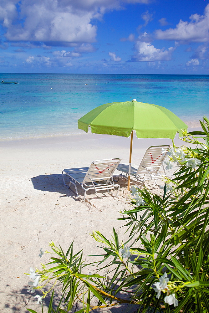 View of Long Bay and beach, Long Bay, Antigua, Leeward Islands, West Indies, Caribbean, Central America