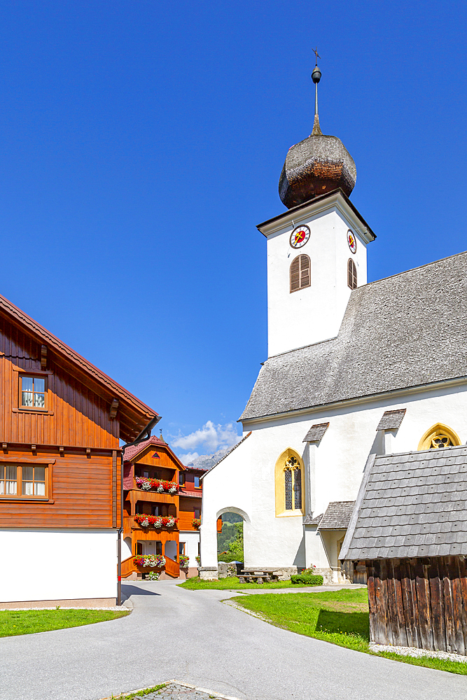 View of Heilige Margaretha Church in Oberhaus, Styria, Austria, Europe