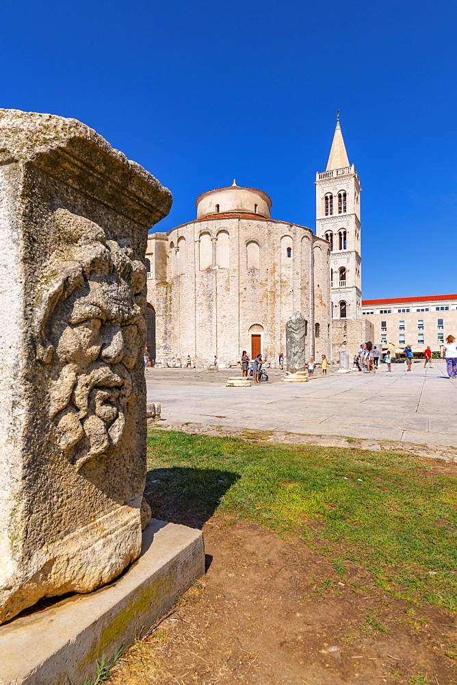 View of Cathedral of St. Anastasia, Zadar, Zadar county, Dalmatia region, Croatia, Europe