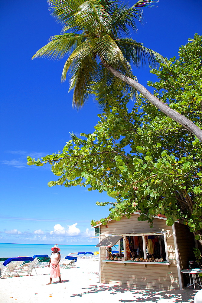 Beach, Dickenson Bay, St. Georges, Antigua, Leeward Islands, West Indies, Caribbean, Central America