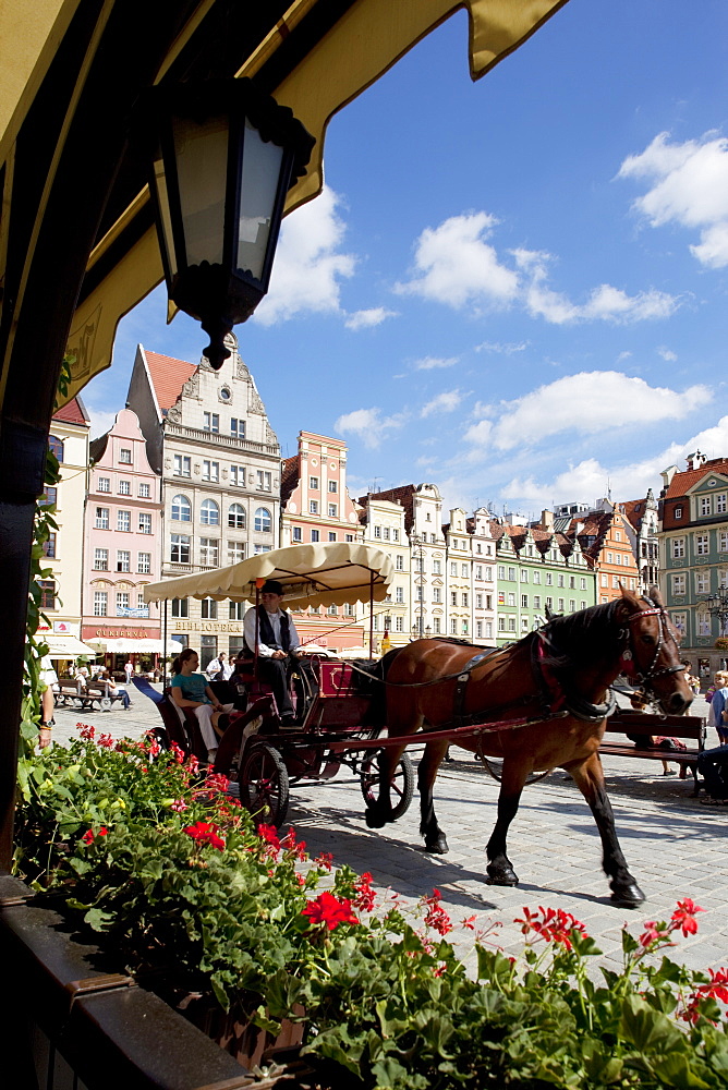 Market Square, Old Town, Wroclaw, Silesia, Poland, Europe