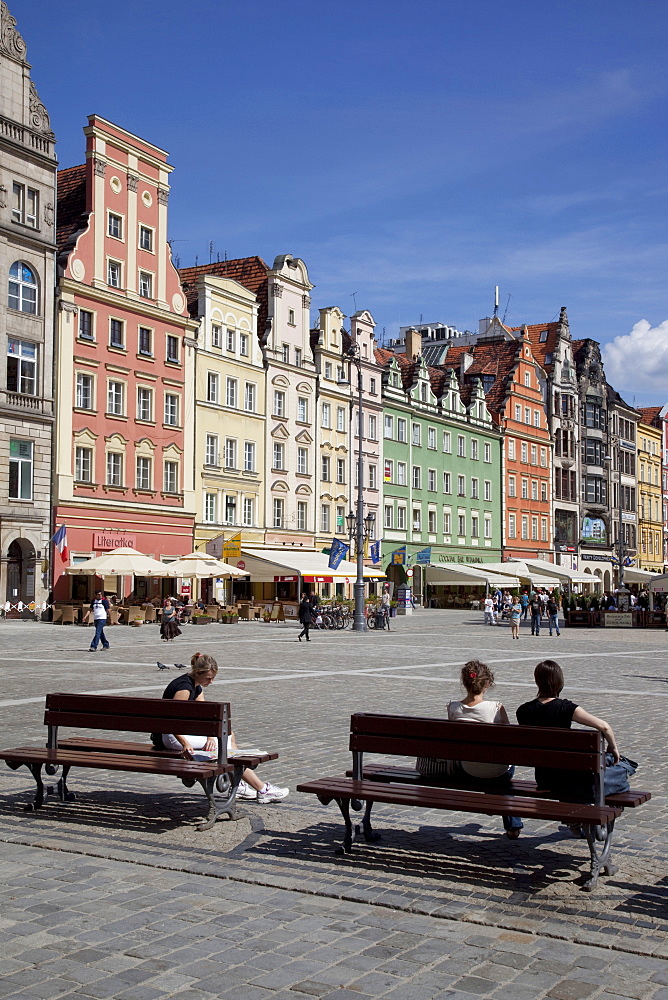 Market Square, Old Town, Wroclaw, Silesia, Poland, Europe