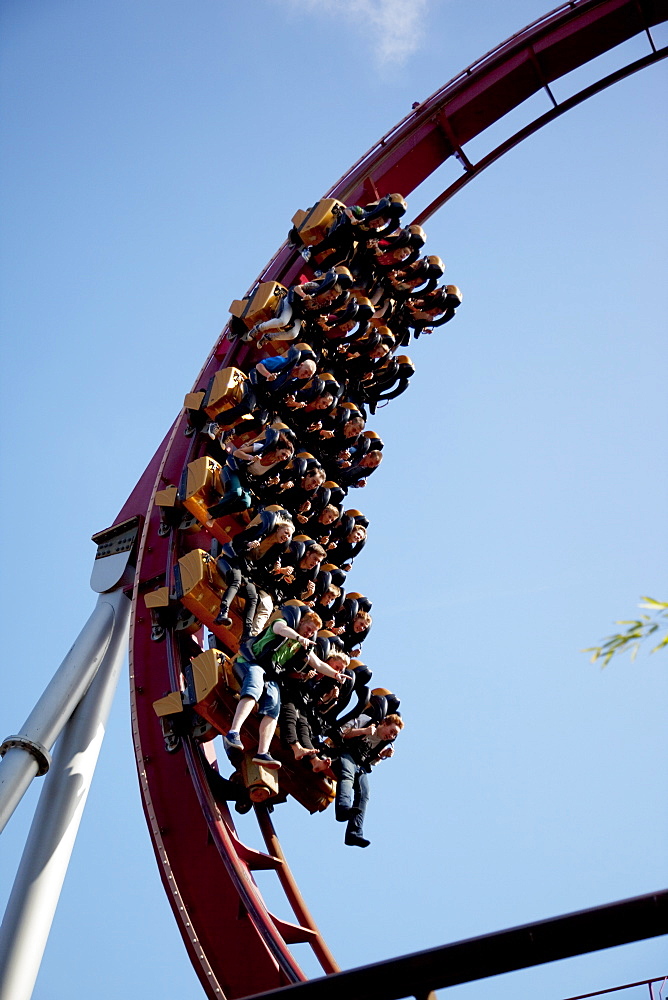 Rollercoaster, Tivoli Gardens, Copenhagen, Denmark, Scandinavia, Europe