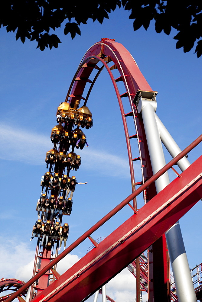 Tivoli Gardens fair ride, Copenhagen, Denmark, Scandinavia, Europe