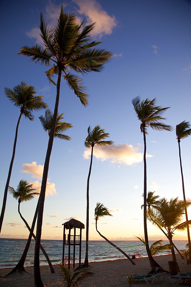 Bavaro Beach at sunrise, Punta Cana, Dominican Republic, West Indies, Caribbean, Central America