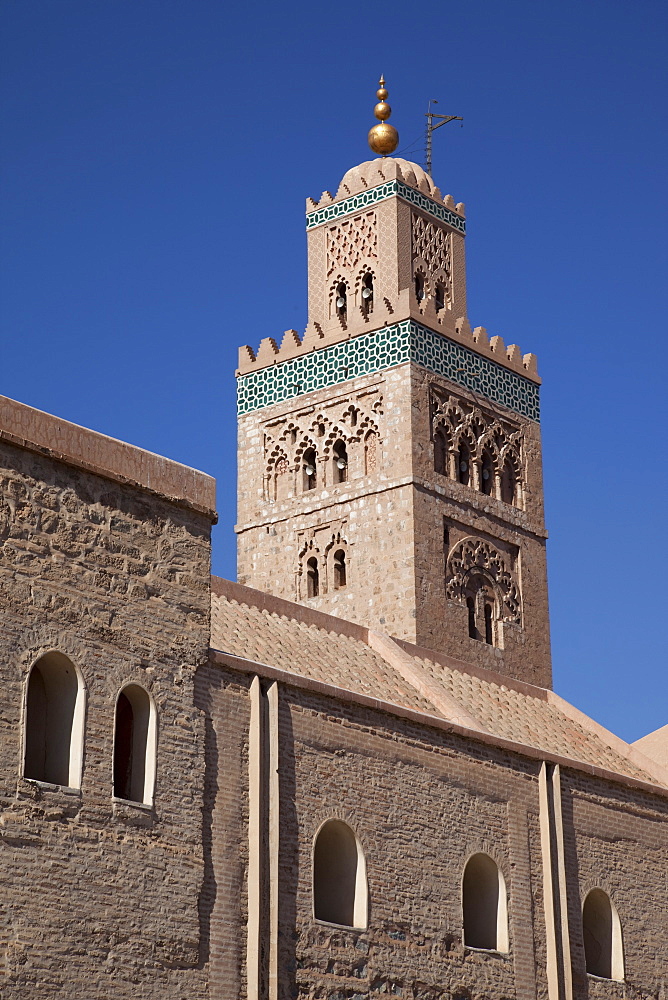 Minaret of the Koutoubia Mosque, Marrakesh, Morocco, North Africa, Africa