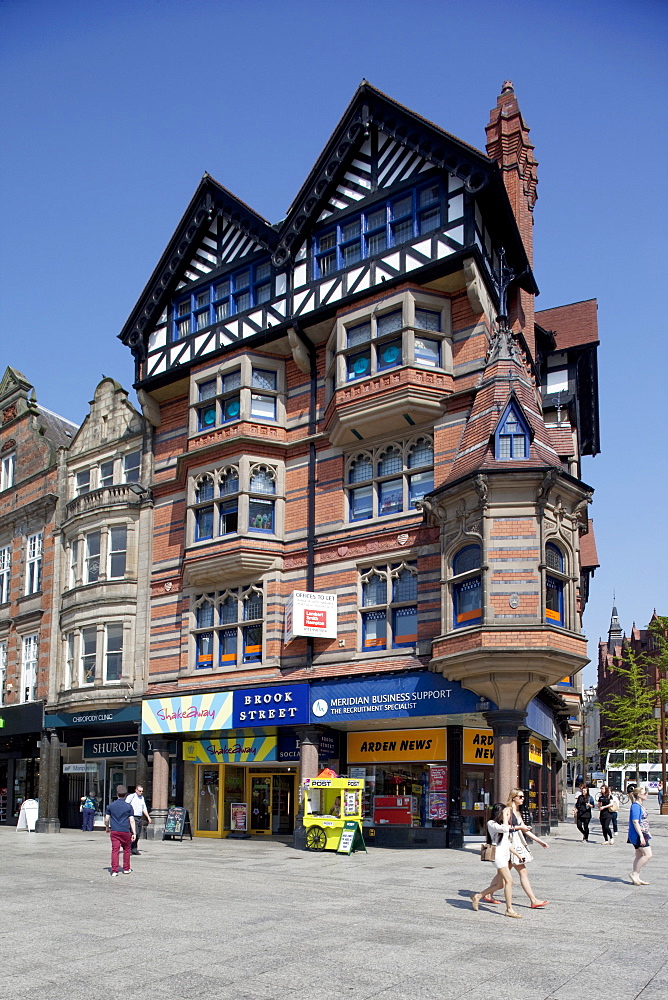 Architecture, Old Market Square, Nottingham, Nottinghamshire, England, United Kingdom, Europe