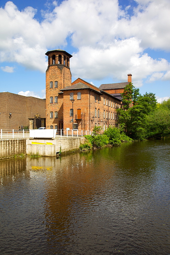 Solk Mill and River Derwent, Derby, Derbyshire, England, United Kingdom, Europe