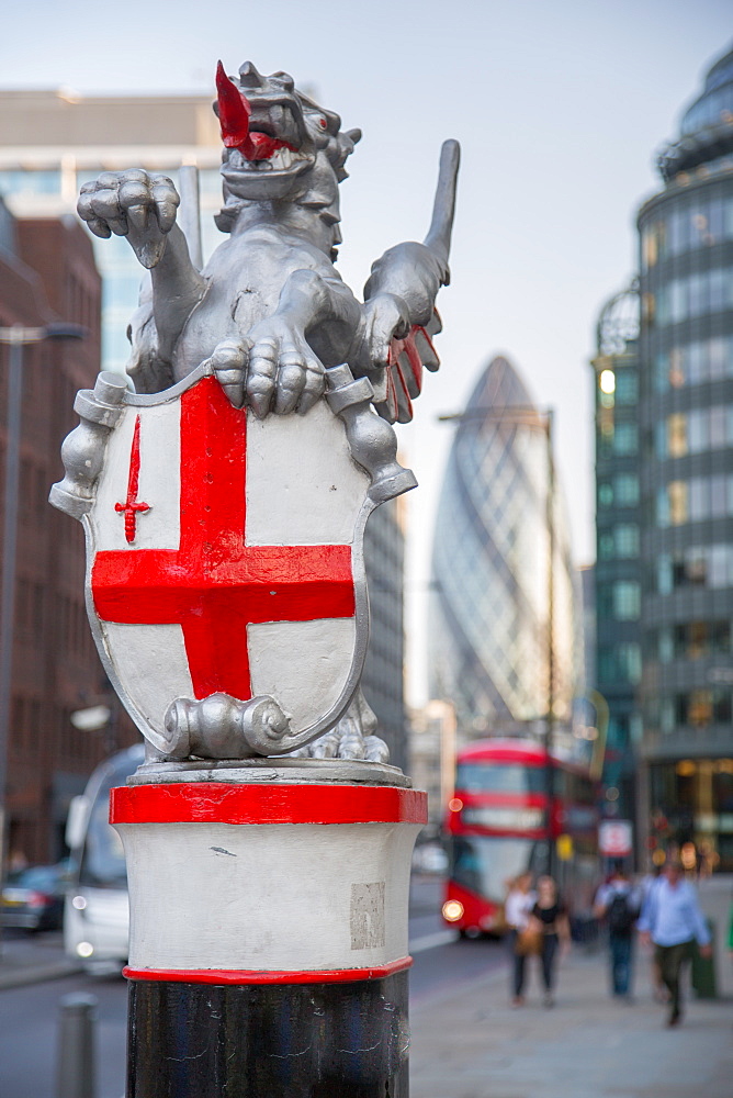 Bishopsgate and The Gerkin, Shoreditch, London, England, United Kingdom, Europe