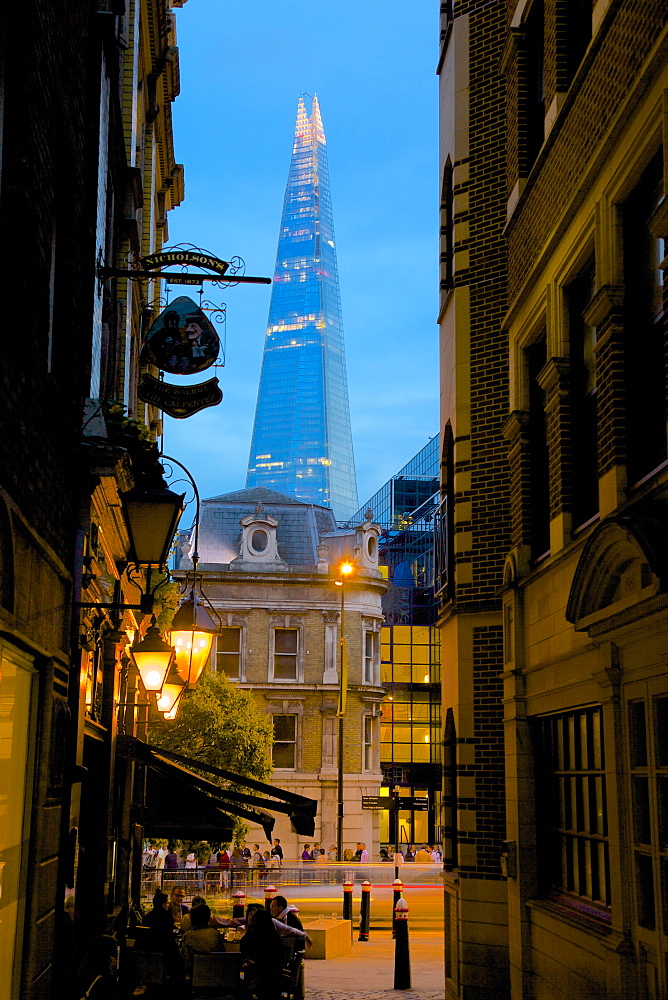 The Shard from City of London, London, England, United Kingdom, Europe