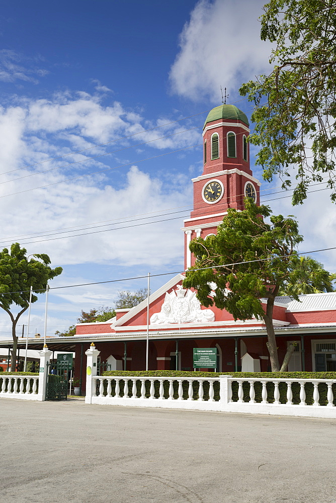 The Garrison Savannah, Clock Tower, Bridgetown, Christ Church, Barbados, West Indies, Caribbean, Central America