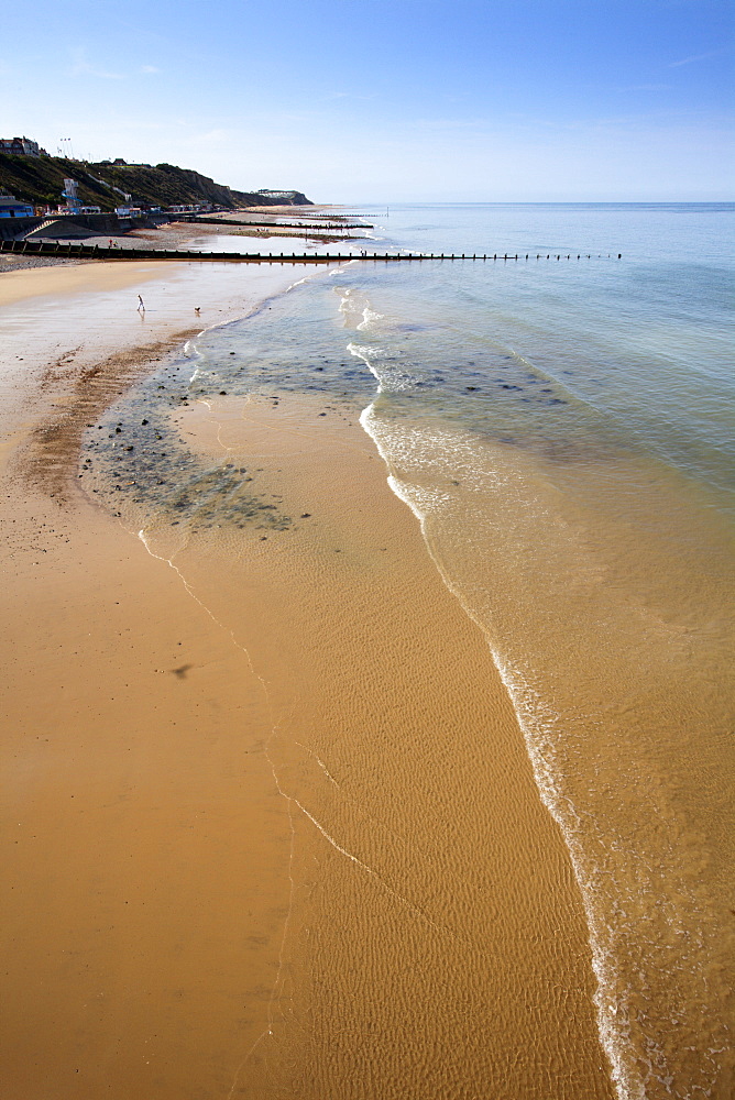 Cromer Beach from the Pier, Cromer, Norfolk, England, United Kingdom, Europe