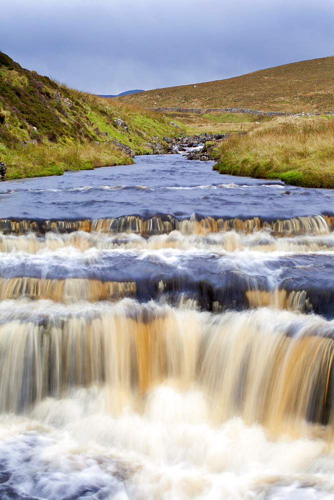 Waterfall in Hull Pot Beck, Horton in Ribblesdale, Yorkshire Dales, Yorkshire, England, United Kingdom, Europe 