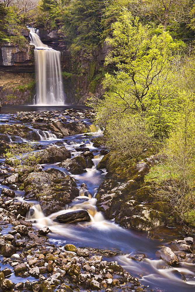 Thonton Force above Ingleton in the Yorkshire Dales, North Yorkshire, Yorkshire, England, United Kingdom, Europe