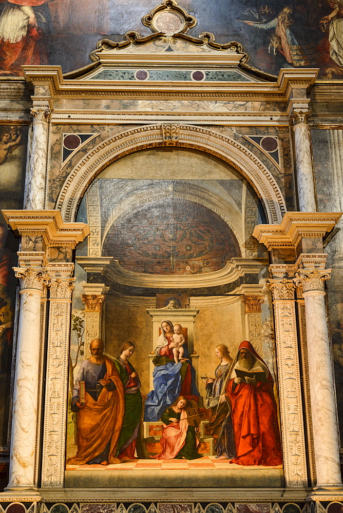 San Zaccaria Altarpiece by Giovanni Bellini, San Zaccaria church, Venice, UNESCO World Heritage Site, Veneto, Italy, Europe