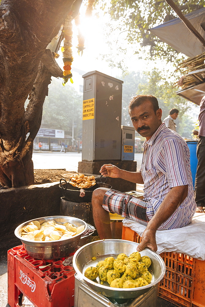 Street food stall, Mumbai, India, South Asia