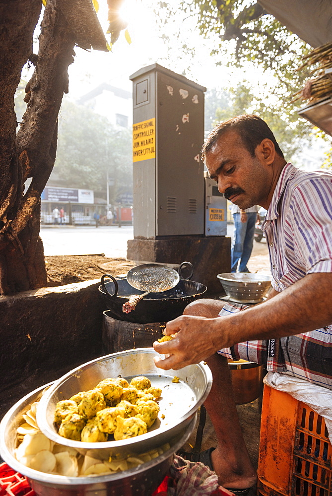 Street food stall, Mumbai, India, South Asia