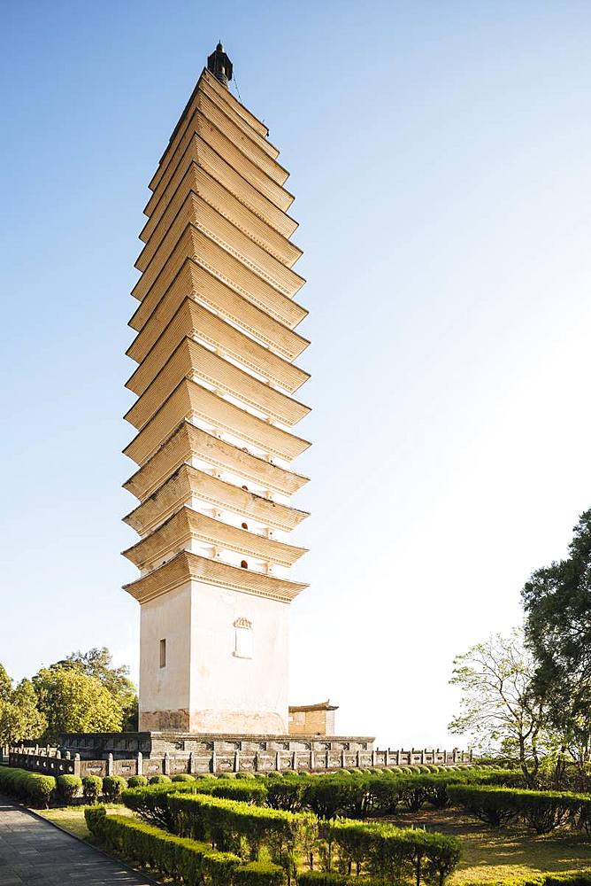 Qianxun Pagoda, The Three Pagodas (San Ta Si), Dali, Yunnan Province, China, Asia