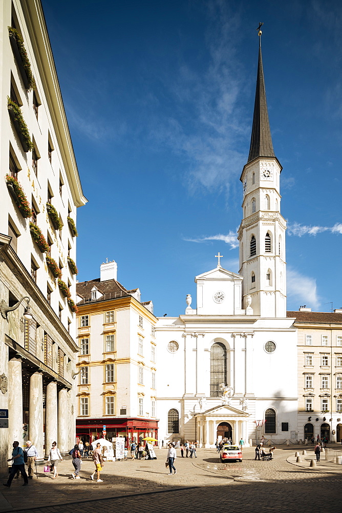 St. Michael's Church, UNESCO World Heritage Site, Michaelerplatz, Vienna, Austria, Europe