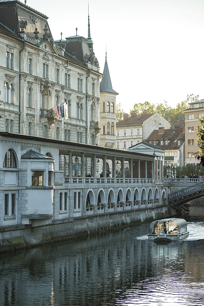 Ljubljanica Canal, Old Town, Ljubljana, Slovenia, Europe